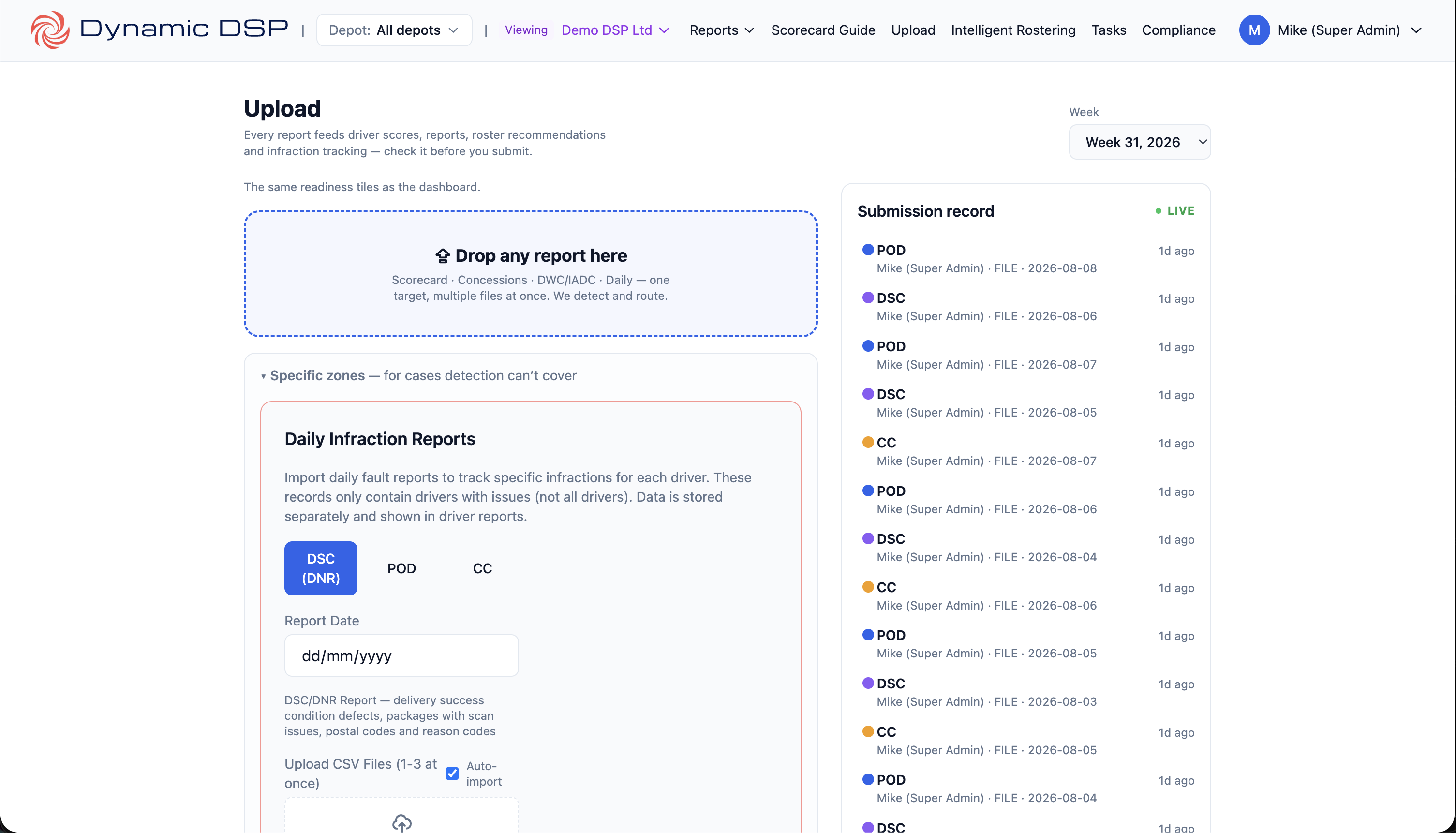 File provenance trace — Demo DSP Ltd